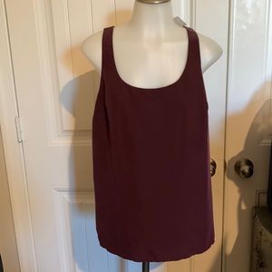 Racerback maroon Express tank top